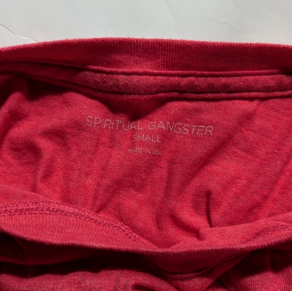 Spiritual Gangster Tank Box Crop - Small - Raspberry - Picture 4 of 4